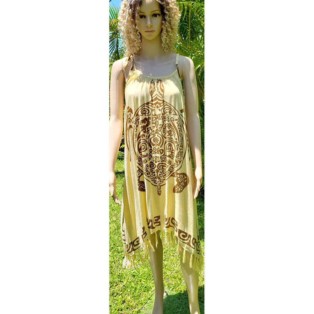 Turtle and Fringe Sundress, Several Colors Available, One Size ⋆ Hawaii ...